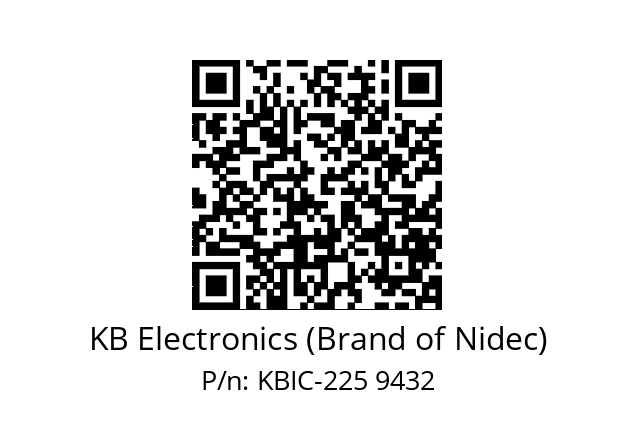   KB Electronics (Brand of Nidec) KBIC-225 9432