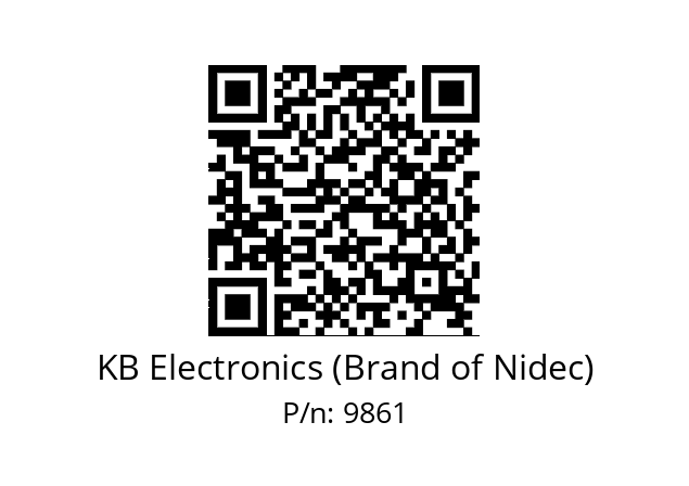   KB Electronics (Brand of Nidec) 9861