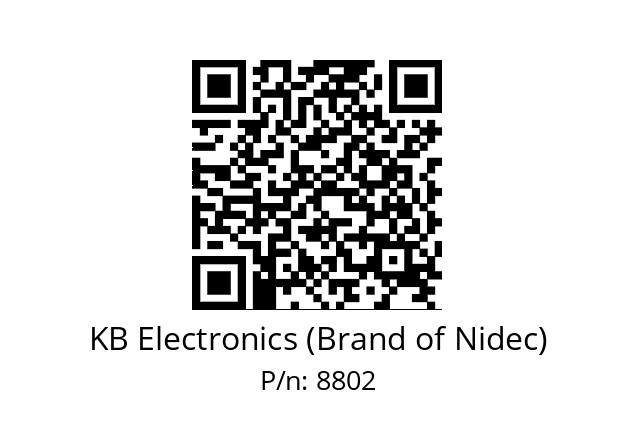   KB Electronics (Brand of Nidec) 8802