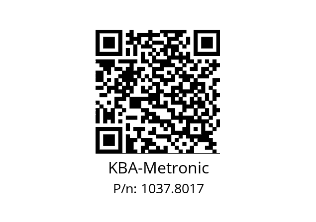   KBA-Metronic 1037.8017