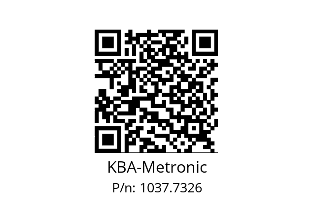   KBA-Metronic 1037.7326