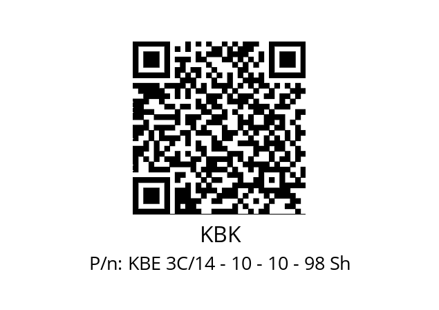   KBK KBE 3C/14 - 10 - 10 - 98 Sh