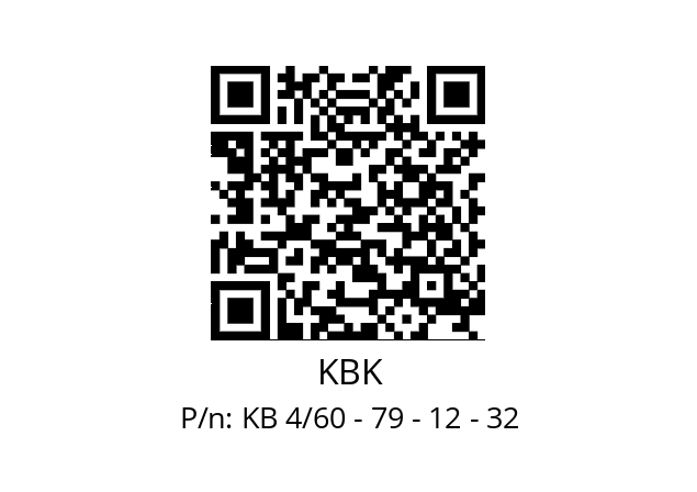   KBK KB 4/60 - 79 - 12 - 32