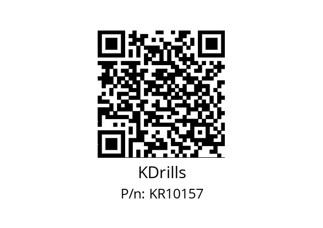   KDrills KR10157