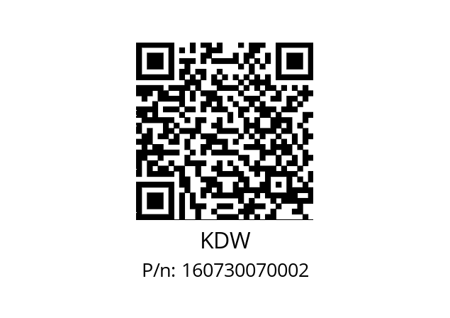   KDW 160730070002