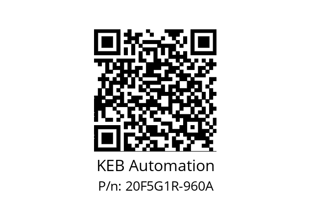   KEB Automation 20F5G1R-960A