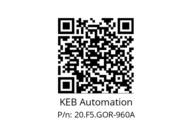   KEB Automation 20.F5.GOR-960A