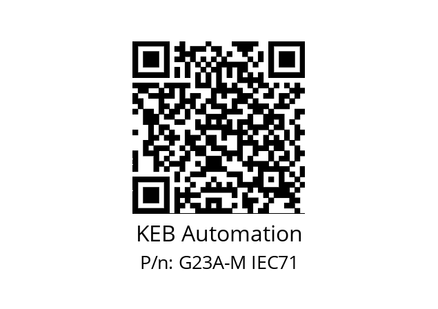   KEB Automation G23A-M IEC71