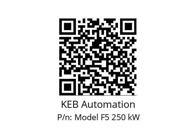   KEB Automation Model F5 250 kW