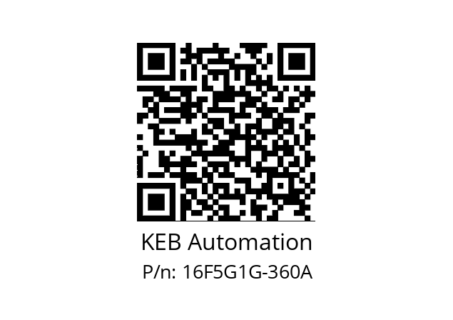   KEB Automation 16F5G1G-360A