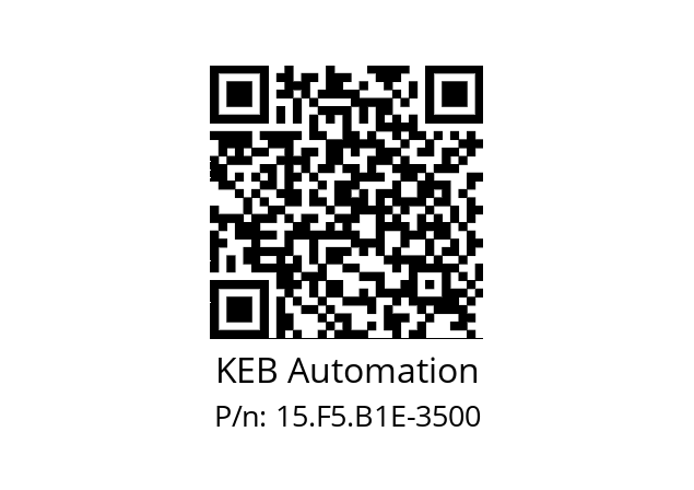   KEB Automation 15.F5.B1E-3500