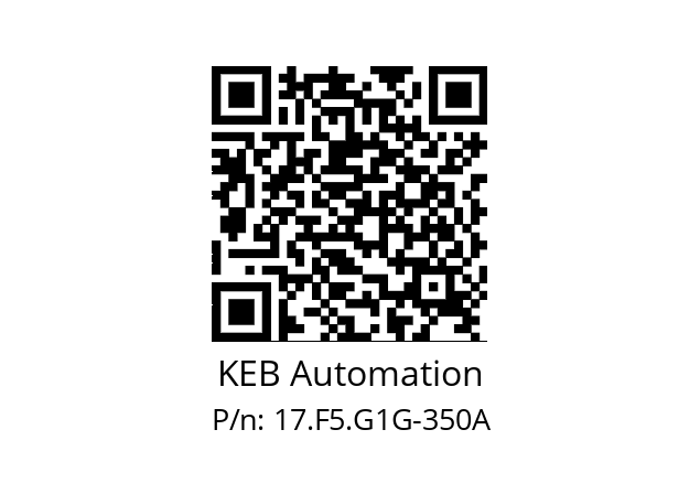   KEB Automation 17.F5.G1G-350A