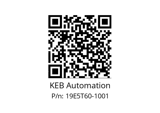   KEB Automation 19E5T60-1001