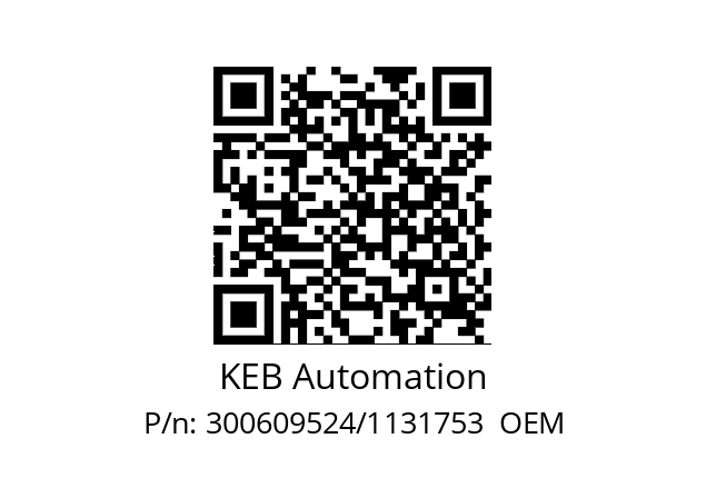   KEB Automation 300609524/1131753  OEM