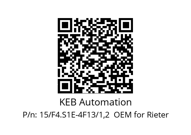   KEB Automation 15/F4.S1E-4F13/1,2  OEM for Rieter