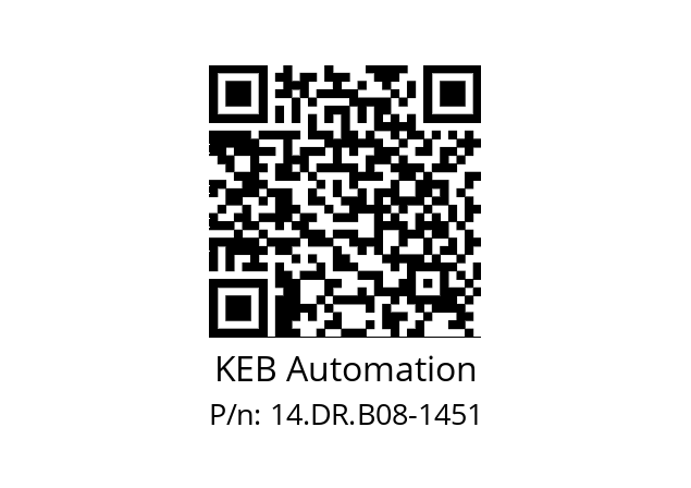   KEB Automation 14.DR.B08-1451