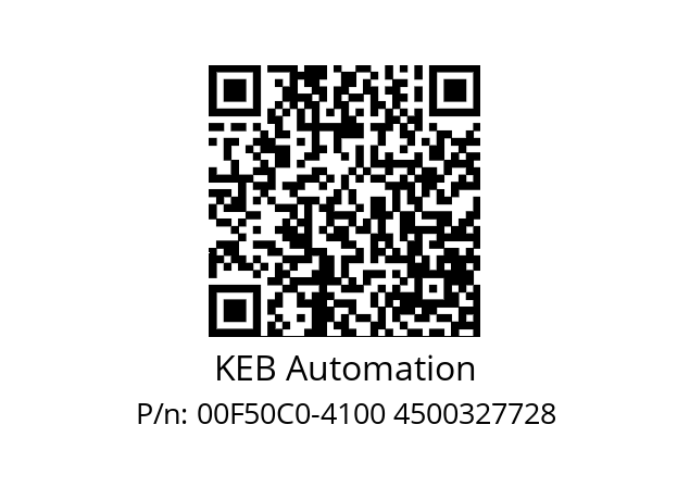   KEB Automation 00F50C0-4100 4500327728