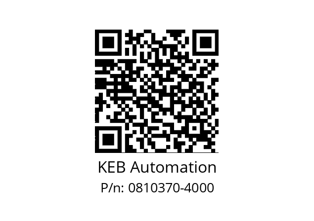   KEB Automation 0810370-4000