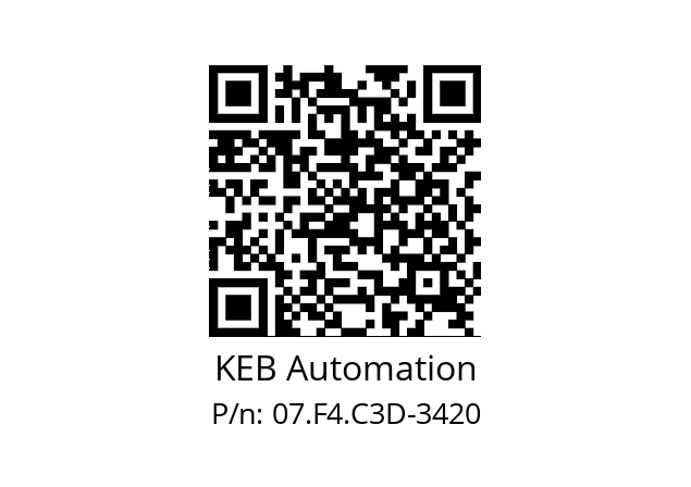   KEB Automation 07.F4.C3D-3420