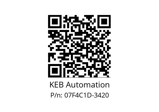   KEB Automation 07F4C1D-3420