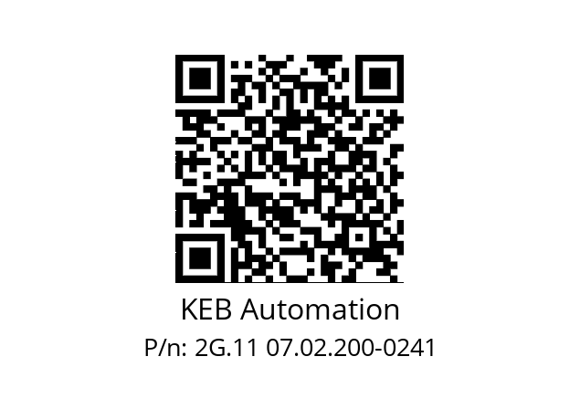   KEB Automation 2G.11 07.02.200-0241