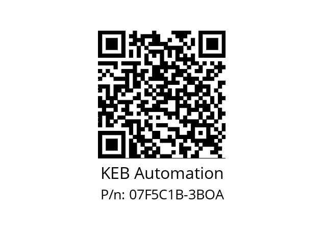   KEB Automation 07F5C1B-3BOA