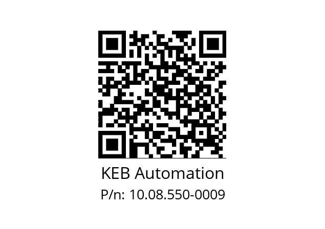   KEB Automation 10.08.550-0009