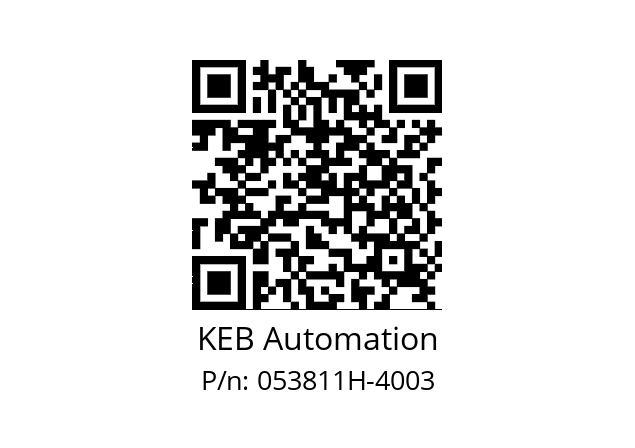   KEB Automation 053811H-4003