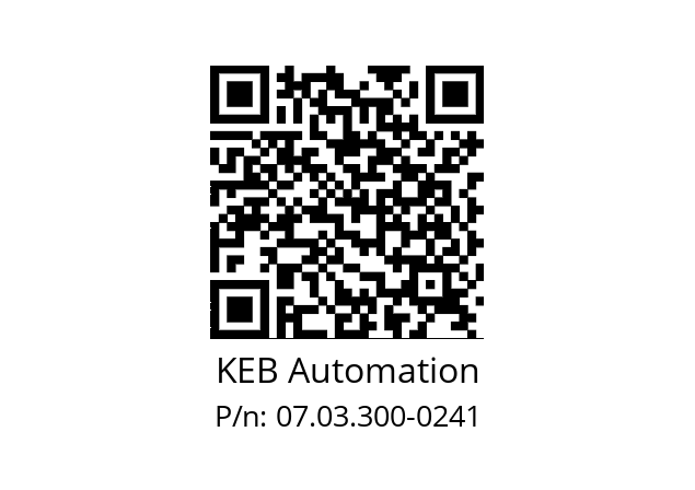   KEB Automation 07.03.300-0241