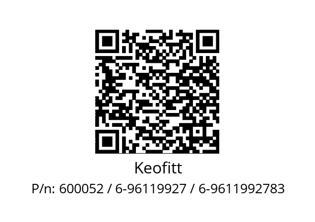   Keofitt 600052 / 6-96119927 / 6-9611992783