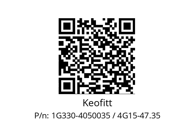   Keofitt 1G330-4050035 / 4G15-47.35