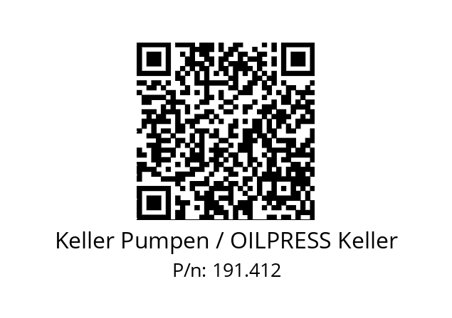   Keller Pumpen / OILPRESS Keller 191.412