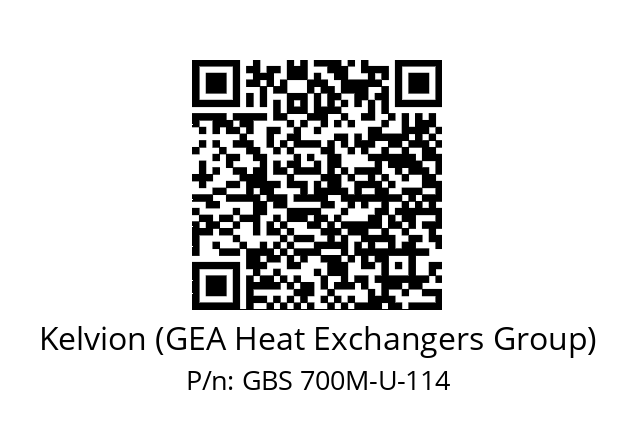  3419999 Kelvion (GEA Heat Exchangers Group) GBS 700M-U-114