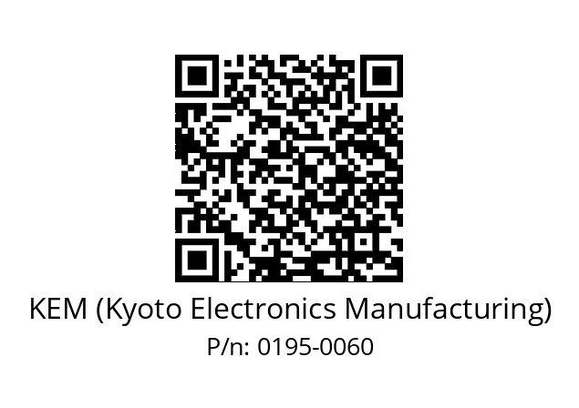   KEM (Kyoto Electronics Manufacturing) 0195-0060