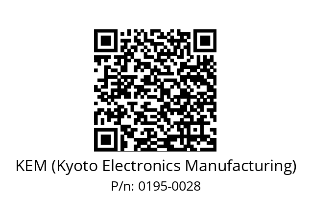   KEM (Kyoto Electronics Manufacturing) 0195-0028