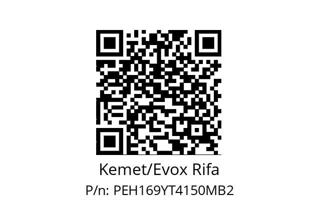   Kemet/Evox Rifa PEH169YT4150MB2