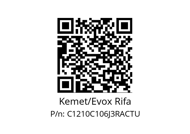   Kemet/Evox Rifa C1210C106J3RACTU