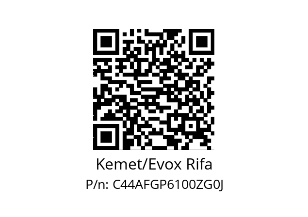   Kemet/Evox Rifa C44AFGP6100ZG0J