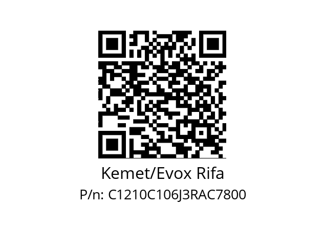   Kemet/Evox Rifa C1210C106J3RAC7800