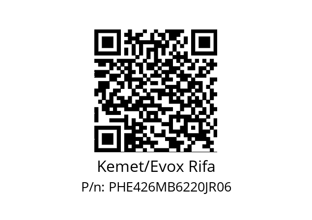   Kemet/Evox Rifa PHE426MB6220JR06