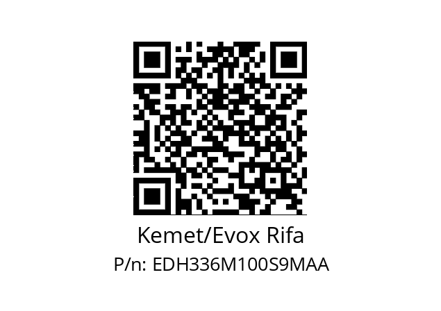   Kemet/Evox Rifa EDH336M100S9MAA