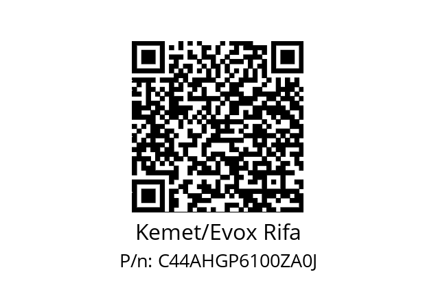  80-C44AHGP6100ZA0J Kemet/Evox Rifa C44AHGP6100ZA0J