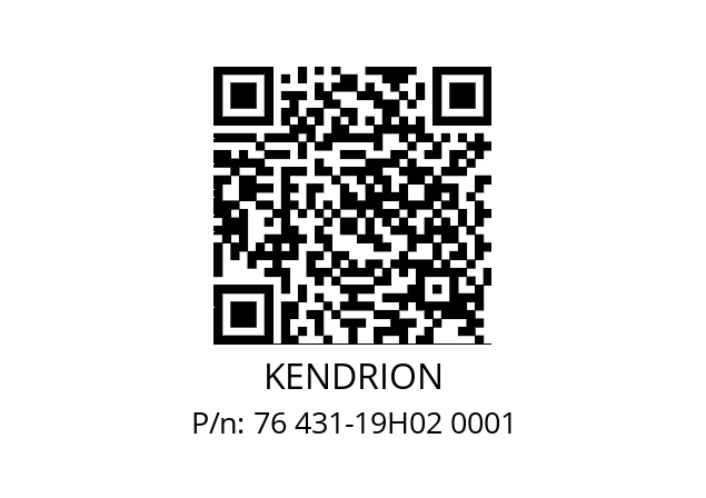   KENDRION 76 431-19H02 0001