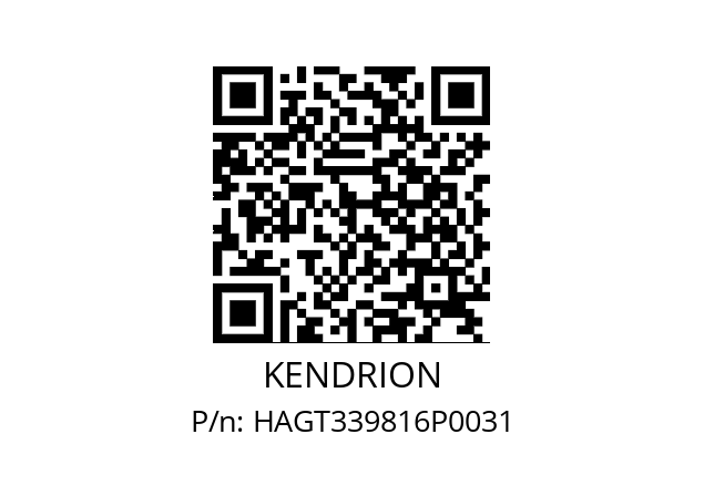   KENDRION HAGT339816P0031