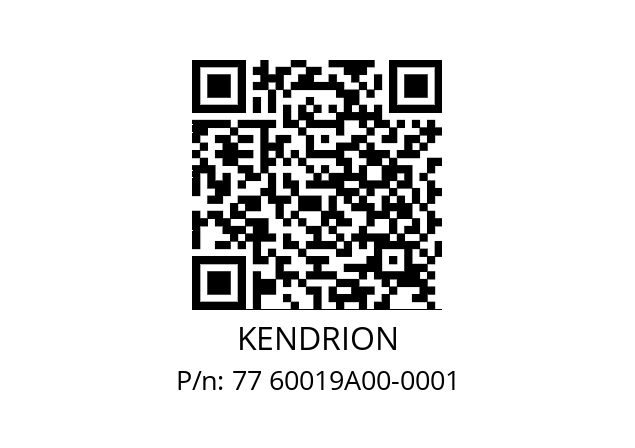   KENDRION 77 60019A00-0001