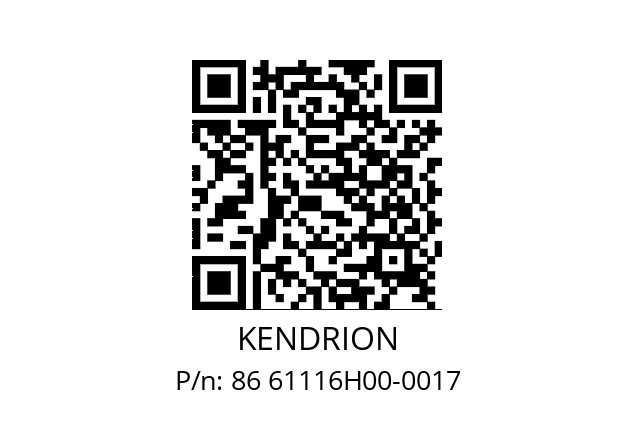   KENDRION 86 61116H00-0017