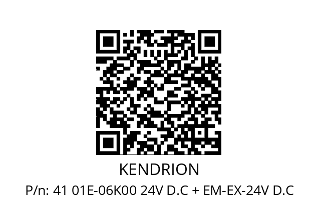   KENDRION 41 01E-06K00 24V D.C + EM-EX-24V D.C