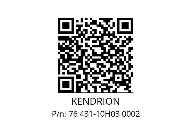   KENDRION 76 431-10H03 0002