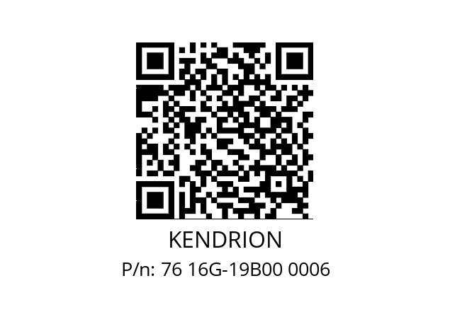   KENDRION 76 16G-19B00 0006