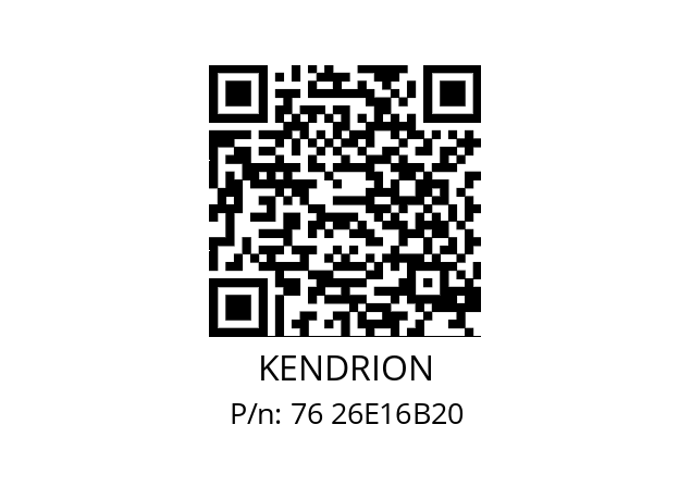   KENDRION 76 26E16B20